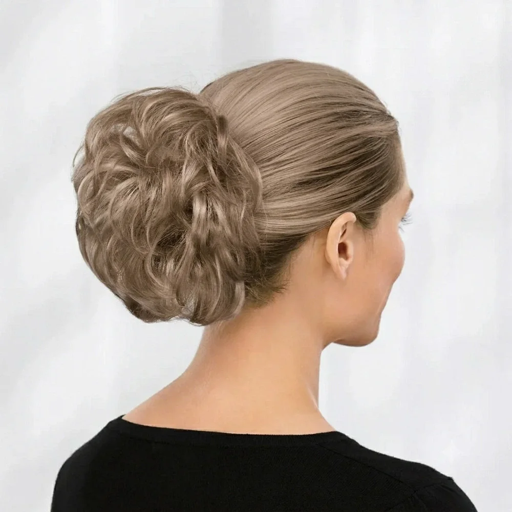 Paula Young A2161 Short Wavy Clip On Hairpiece Color 38 Grey Synthetic Beauty
